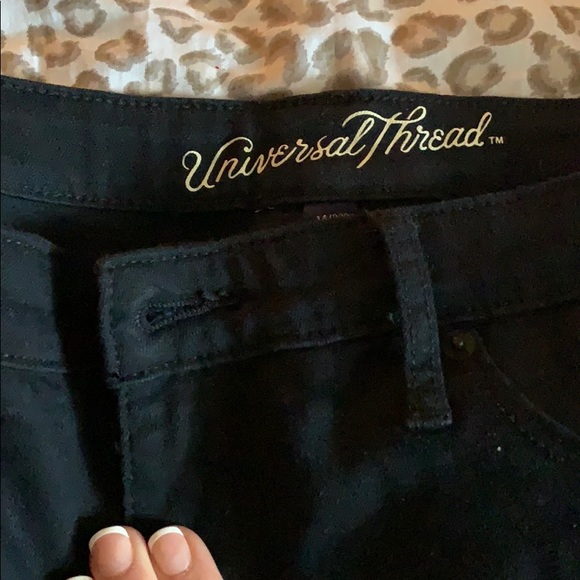 Universal Thread Denim - Universal Thread size 14 mid rise black jeggings
